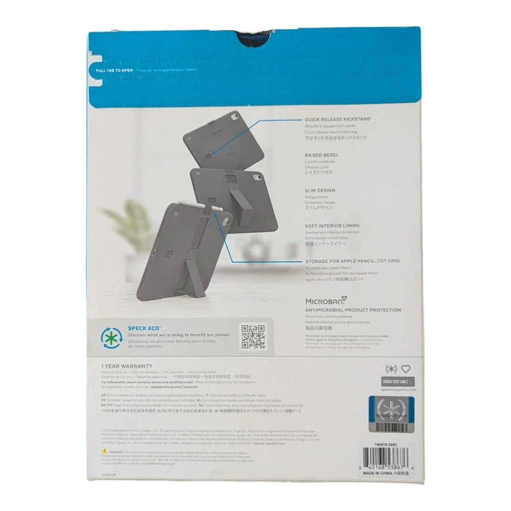 Aa1-N Speck Standyshell Case for Apple iPad‎ (10.9 Inch 2022) - Teal